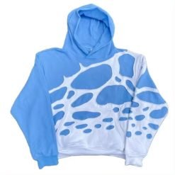100 Cotton Hoodies For Men Terry Cut Raw Hem Embroidery Applique Sun Faded Acid Wash