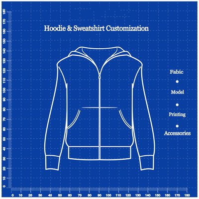 360Grams Oversized Pullover Zip Up Hoodie Sweatshirt For Men Women - Image 7