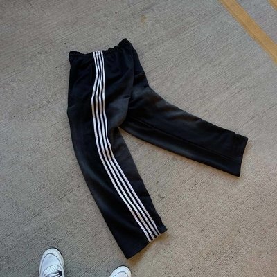 360Gsm 400Gsm French Terry Sweatpants with Custom Stripes and Flare Stacked Baggy Style - Image 3