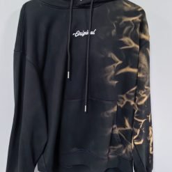 Customized Logo Tie-Dyed Heavyweight 100% Cotton Fleece Terry Hoodies