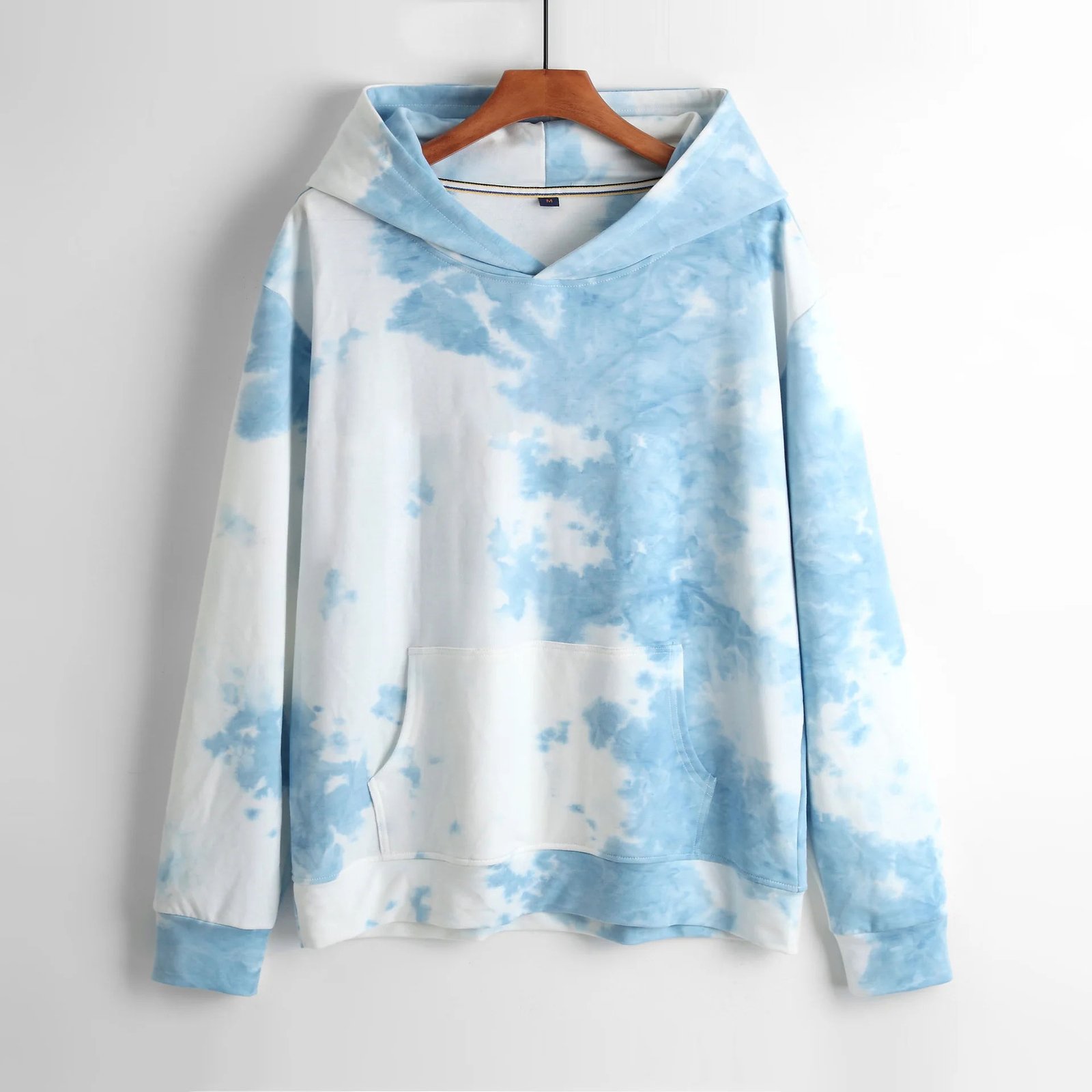 Manufacturer's High Quality Custom Logo Streetwear Pullover Men's Tie Dye Hoodie Custom Logo Streetwear Pullover for Autumn Unique Tie Dye Design - Image 3