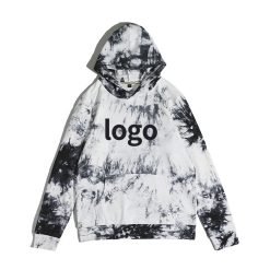 Hot Sale Winter Tie-dye Hoodies 100% Cotton Tie Dye Pullover Custom logo Embroidery Tie Dye Hoodie for Mens