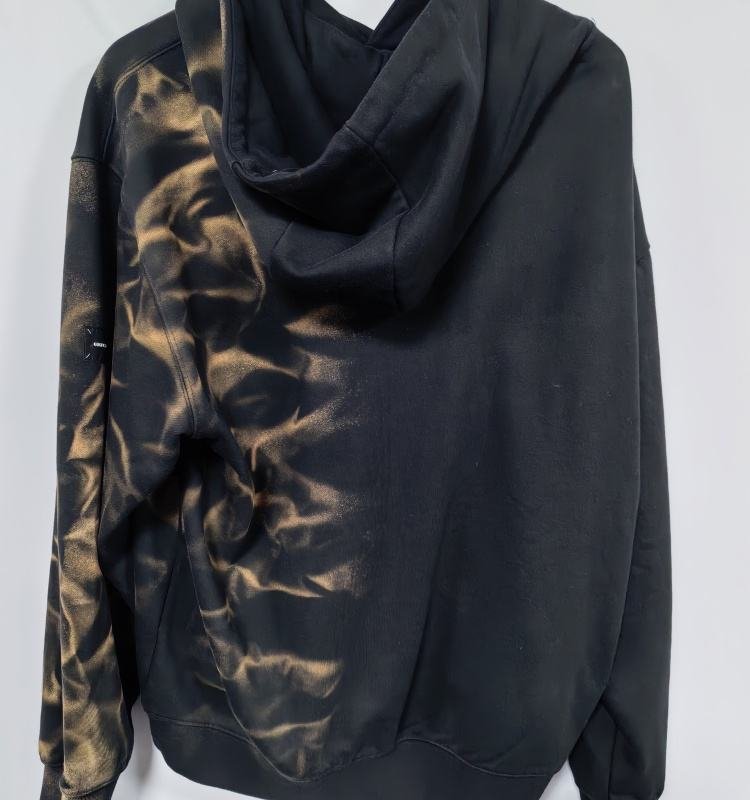Customized Logo Tie-Dyed Heavyweight 100% Cotton Fleece Terry Hoodies - Image 4