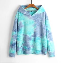Manufacturer's High Quality Custom Logo Streetwear Pullover Men's Tie Dye Hoodie Custom Logo Streetwear Pullover for Autumn Unique Tie Dye Design