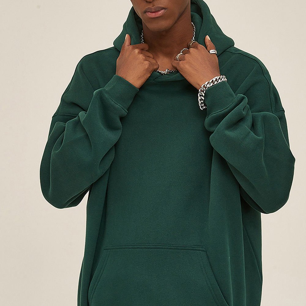American Style Brand Thickened Blank Heavyweight Hoodie Custom Print Pullover Sweater Hoodie for Men - Image 3