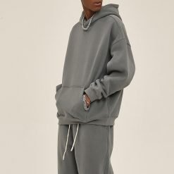 American Style Brand Thickened Blank Heavyweight Hoodie Custom Print Pullover Sweater Hoodie for Men