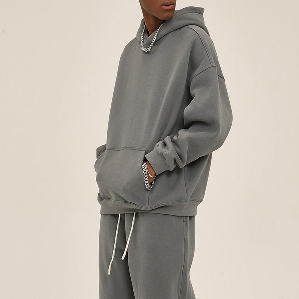 American Style Brand Thickened Blank Heavyweight Hoodie Custom Print Pullover Sweater Hoodie for Men