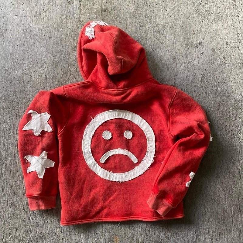 Antique Embroidered Printed Pullover Hoodie Men Custom Heavyweight Street Retro Pocket Design Oversized Double-Layer Moq10 - Image 5