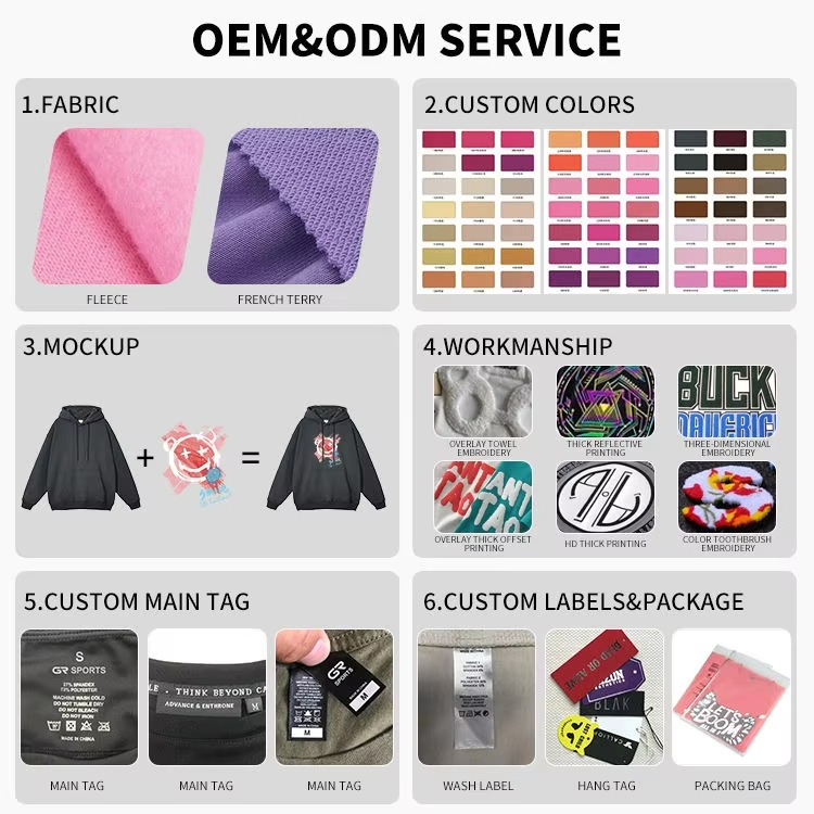 Basic Blank Hoodies Sweatshirts Custom LOGO Mens Oversized Drop Shoulder Sweatshirt Pullover Hoodie Plain - Image 5