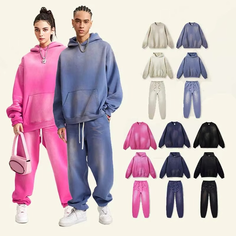Basic Blank Hoodies Sweatshirts Custom LOGO Mens Oversized Drop Shoulder Sweatshirt Pullover Hoodie Plain - Image 2