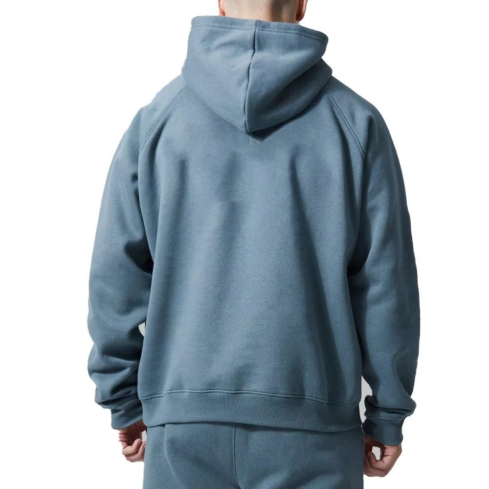 Clean Fit Source Factory Hooded Sweatshirt Men's Long Sleeve Loose Casual Pullover Pockets Factory Customised Mens Hoodi - Image 2