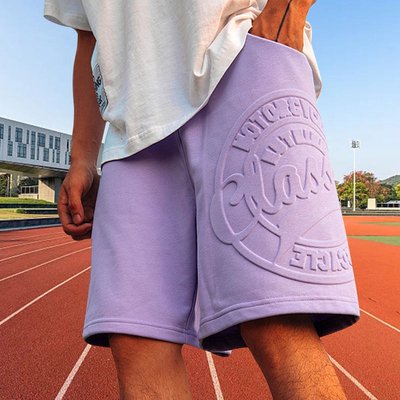 Colorful Cycle Mens Acid Wash Biker Shorts Set Workout Cotton Casual Daily Life - Image 2