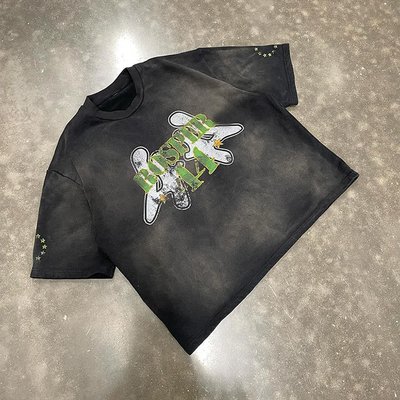 Custom 100% Cotton Boxy Fit Vintage Acid Washed T Shirt Sun Faded Graphic T Shirts Men OEM/ODM Support OEM/ODM Service - Image 2