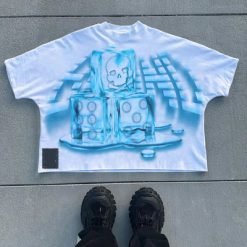 Custom 100% Cotton Boxy Fit Vintage Acid Washed T Shirt Sun Faded Graphic T Shirts Men OEM/ODM Support OEM/ODM Service