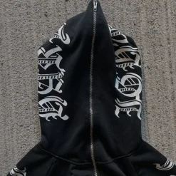 Custom 100% Cotton Street-Style Zip up Hoodie - Printed/Embroidered Designs, Other Customizations Available Y2k Moq10
