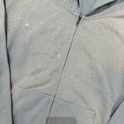 Custom 2025 Streetwear Heavyweight Rhinestone Hoodie Unisex Blank Vintage Sun Faded Acid Wash Zip Up Oversized Hoodies - Image 9