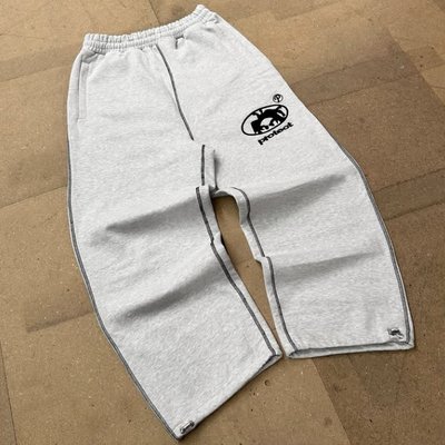 Custom 500 Gsm French Terry Wide Leg Sweatpants Embroidery Adjustable Drawstring Cuff Baggy Track Pants for Men - Image 6