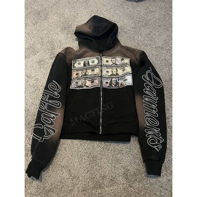 Custom 600 Gsm HeavyWeight French Terry Vintage Acid Wash Distressed Sun Faded Hoodie - Image 6