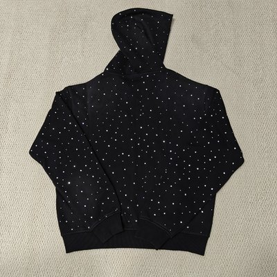 Custom Bulk Luxury Shining Gemstone Oversized Rhinestone Zip up Hoodie Acid Wash Vintage Streetwear Zipped Hoodie for Men - Image 7