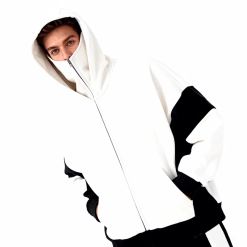 Custom Color Block Men's Hoodie Manufacturers Oversized Streetwear High Quality 500gsm Heavy Weight Zip up Hoodie for Men