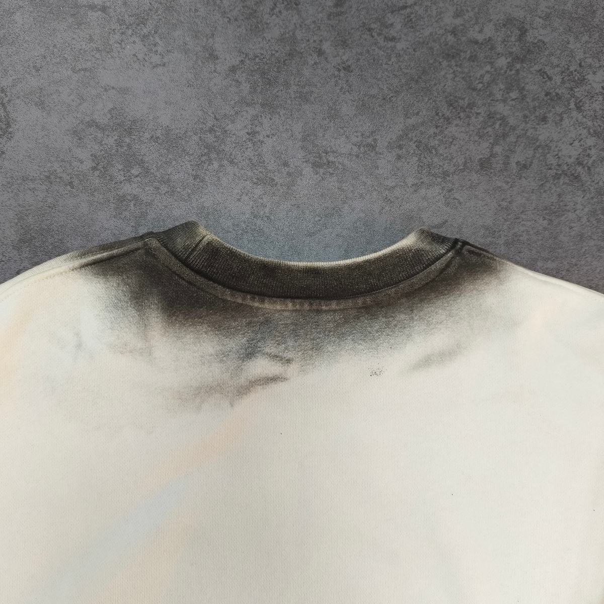 Custom Drop Shoulder High Boxy Fit Hooded Embroidered Letter Whole Black Oversized French Terry Streetwear Sewing Men Hoodie - Image 5