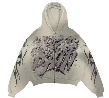Custom Dtg Hoodie Printing Pattern 3D Printed Hoodie Crop Top Colorful Streetwear - Image 5