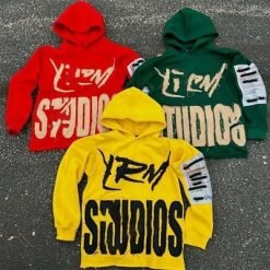 Custom Embroidery Hoodie With Embroidery Men'S Streetwear Patch Vintage Acid Wash Cropped Hoodie