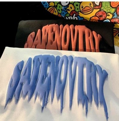 Custom Logo 3D Foam Puff Print Graphic T Shirt in Supima Cotton for Men's Streetwear - Image 5