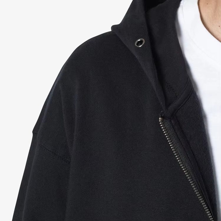Custom Logo Men's Hoodies 100% Cotton Oversized Drop Shoulder Pockets Functional Hoodie Zip up Heavyweight Hoodie for Men - Image 2