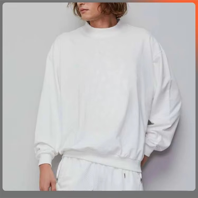 Custom Logo Men's Sweatshirts Oversize Combed Cotton Blank Pullover Custom Printing Streetwear Men's Hoodies & Sweatshirts