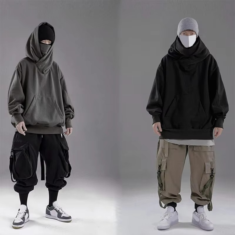 Custom logo OEM Design Oversized Blank Pullover Hoodie With Embroidery 450gsm Mens Heavyweight Pullover Hoodies - Image 3