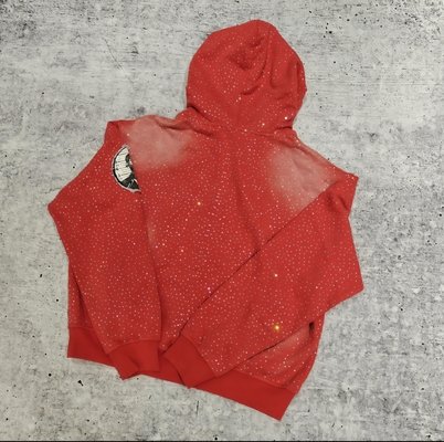 Custom Luxury Diamond Oversized Baggy Boxy Pullover Hoodie Sweatshirt Vintage Streetwear Heavyweight Rhinestone Hoodie for Men - Image 5