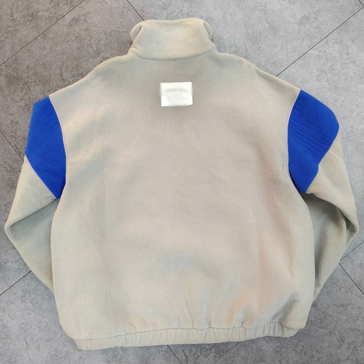 Custom Made Men's Winter Half Zipper Logo Hoodie 100% Cotton Oversize Solid Pattern Washed Technique Fleece Hooded Moq10