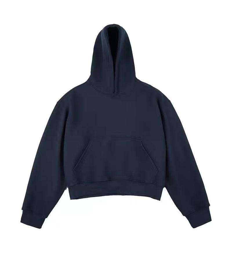 Custom Manufacturer 100% Cotton Fleece Hoodie Oversized Heavyweight Boxy Fit High Quality Printing Thick Hooded Sweatshirt - Image 4