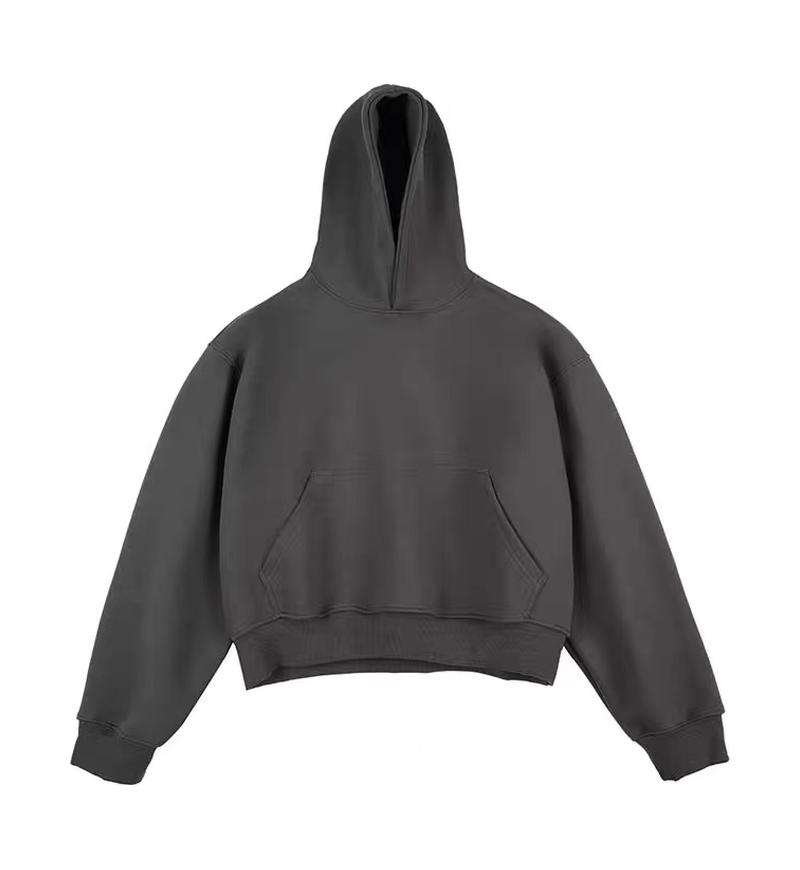 Custom Manufacturer 100% Cotton Fleece Hoodie Oversized Heavyweight Boxy Fit High Quality Printing Thick Hooded Sweatshirt - Image 6