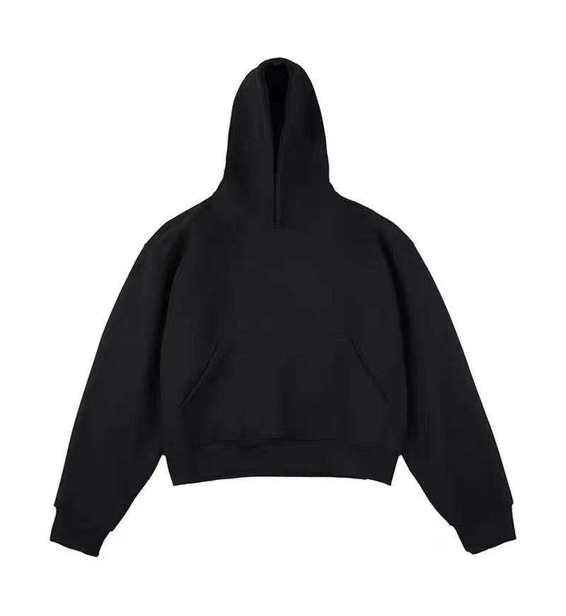 Custom Manufacturer 100% Cotton Fleece Hoodie Oversized Heavyweight Boxy Fit High Quality Printing Thick Hooded Sweatshirt - Image 2
