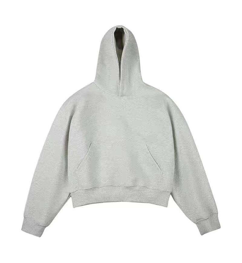 Custom Manufacturer 100% Cotton Fleece Hoodie Oversized Heavyweight Boxy Fit High Quality Printing Thick Hooded Sweatshirt - Image 3
