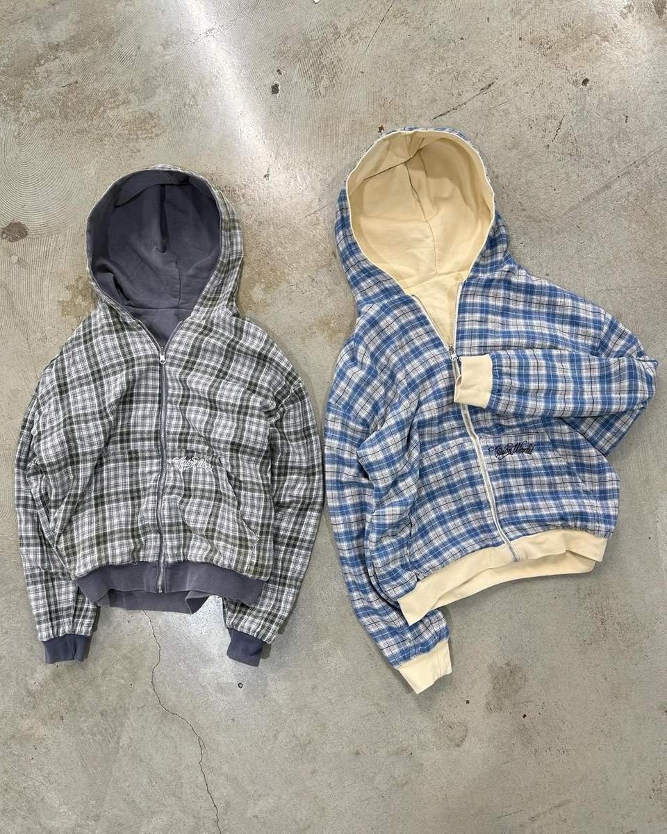 Custom Manufacturers 100% Cotton Heavy Weight Thick Fabric Cut Sew Zipper Vintage Embroidery Patch Men Hip Hop Acid Wash Zip - Image 2