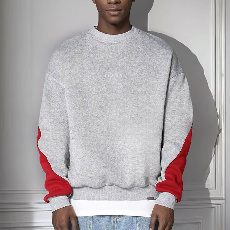 Custom Men Sweatshirts Pullover Long Sleeve Patch Winter Men Clothes Custom Hoodie Manufacturers - Image 2