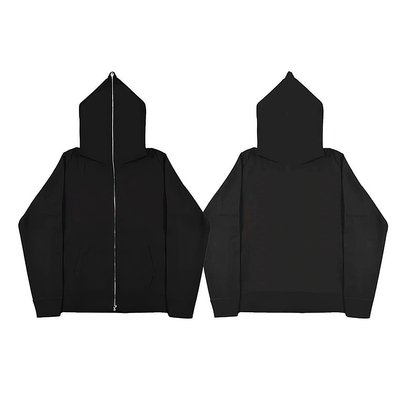 Custom Men's Full Face Zip Neck Hoodie in M-3XL or Custom Size with French Terry Fabric - Image 7