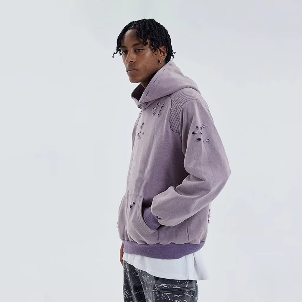 Custom Men's Hoodie Design 100%cotton Oversized 500gsm Drop Shoulder Hoodie Manufacturers Heavy Weight Streetwear Hoodie for Men - Image 3