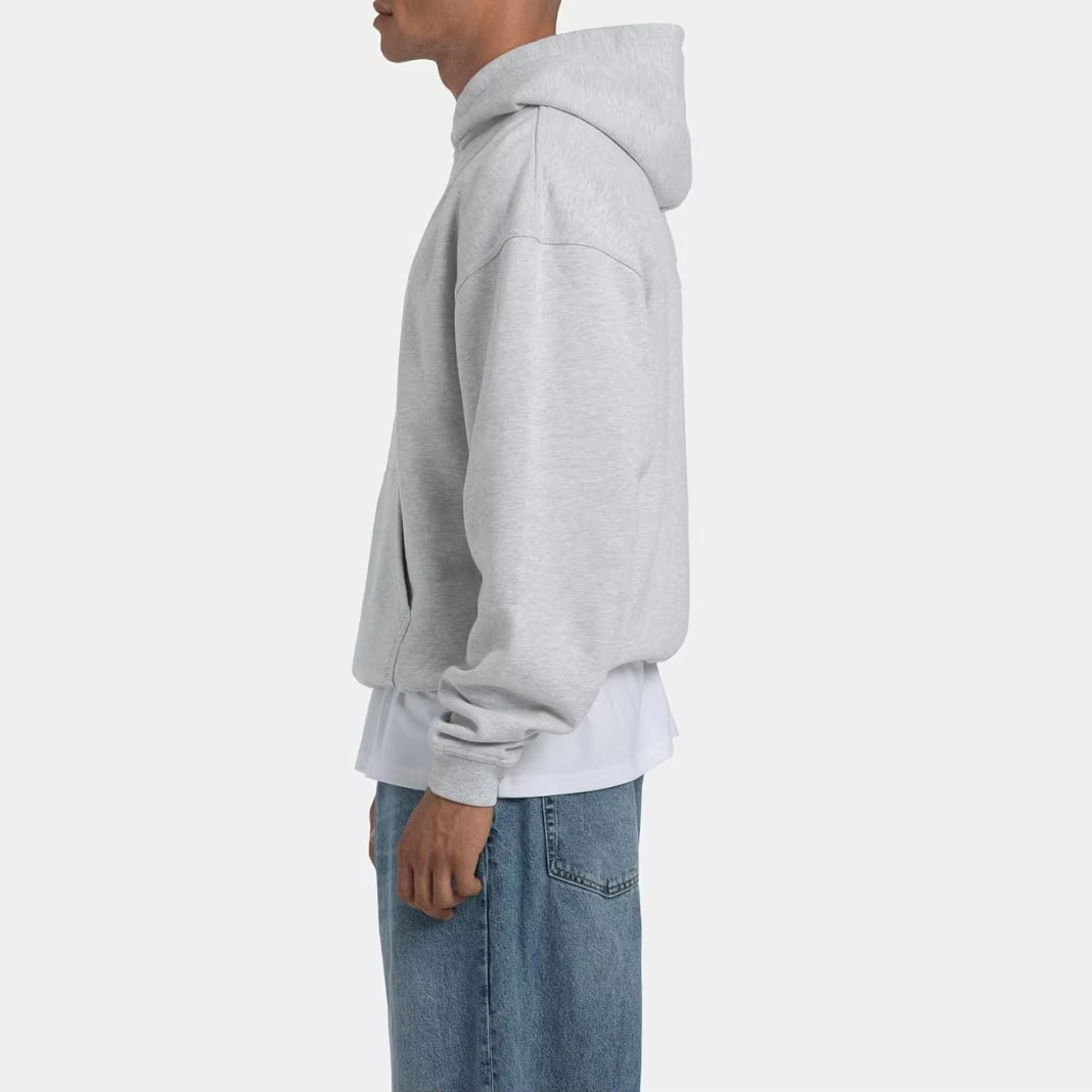Custom Men's Hoodies Drop Shoulder Streetwear Heavyweight Cotton Boxy Fit Pullover Oversize Hooded Sweatshirts Hoodie for Men - Image 3