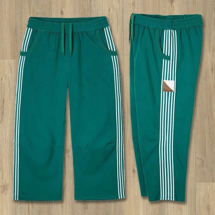 Custom Mens Sweatpants with Customized Labels Wide Leg Track Pants and Side Stripes - Image 4