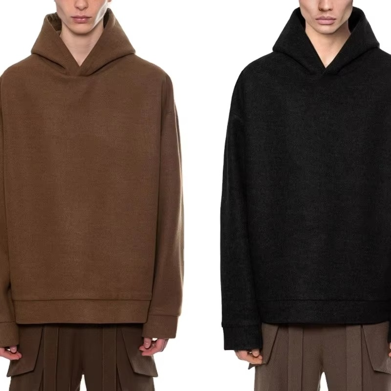 Custom New High Street Fleece Fabric Hoodie for Winter Is Heavy on Men'S Plain Hoodies - Image 6