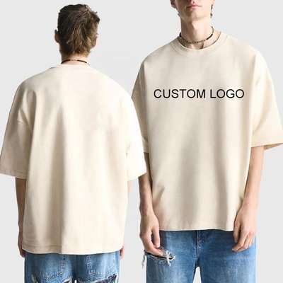 Custom Puff Printed Logo T-shirt in 250 Gsm Heavy Weight Cotton for Unisex Streetwear - Image 6