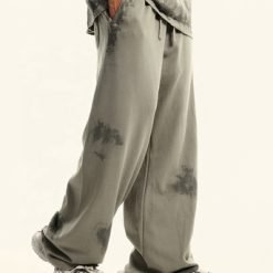 Custom Streetwear French Terry Jogging Pants Hand Painted Vintage Oversized Sweatpants