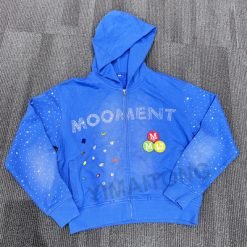 Custom Washed Sun Faded Distressed Mens Cropped Cotton Terry Heavyweight 420 Gsm Zip Up Rivet Studded Rhinestone Hoodie
