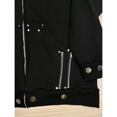 Custom Winter Fleece 100% Cotton Thick Blank Faux Fur Zipper Hoodie with Fur Hood - Image 4