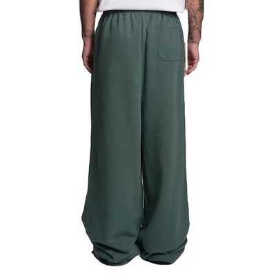Custom printed mens heavyweight French terry cotton streetwear pants with customized labels