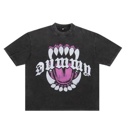 Customized Men's Acid Wash T Shirt in Colorful 100% Cotton for Streetwear and Hip Hop - Image 8